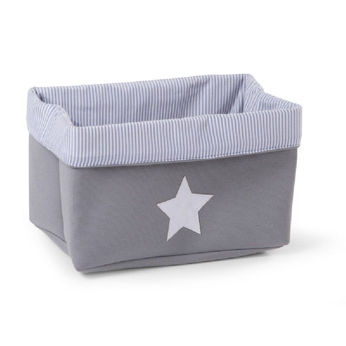 Childhome - Pudełko płócienne 32 x 20 x20 cm Grey Stripes