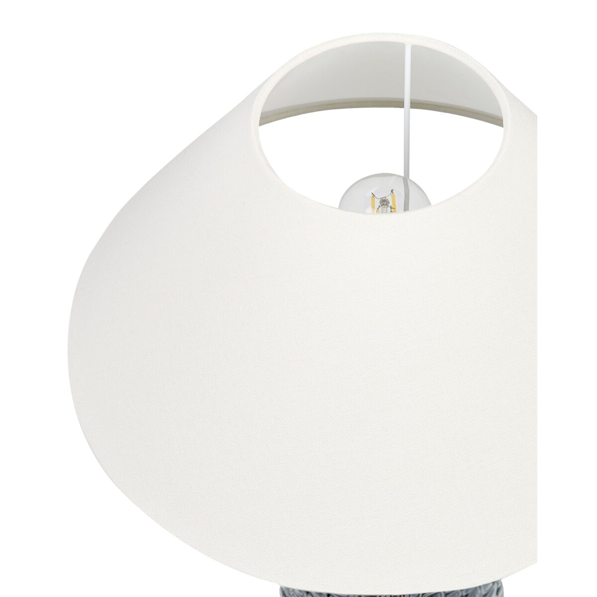 Lampa stołowa ceramiczna ciemnoniebieski z białym MATINA