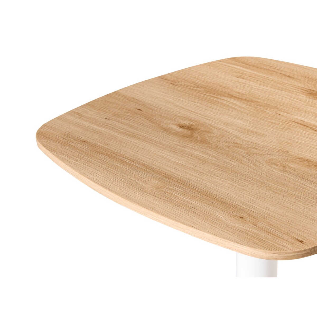 Stół barowy MORELLA Jasny brąz/ biały 60 cm