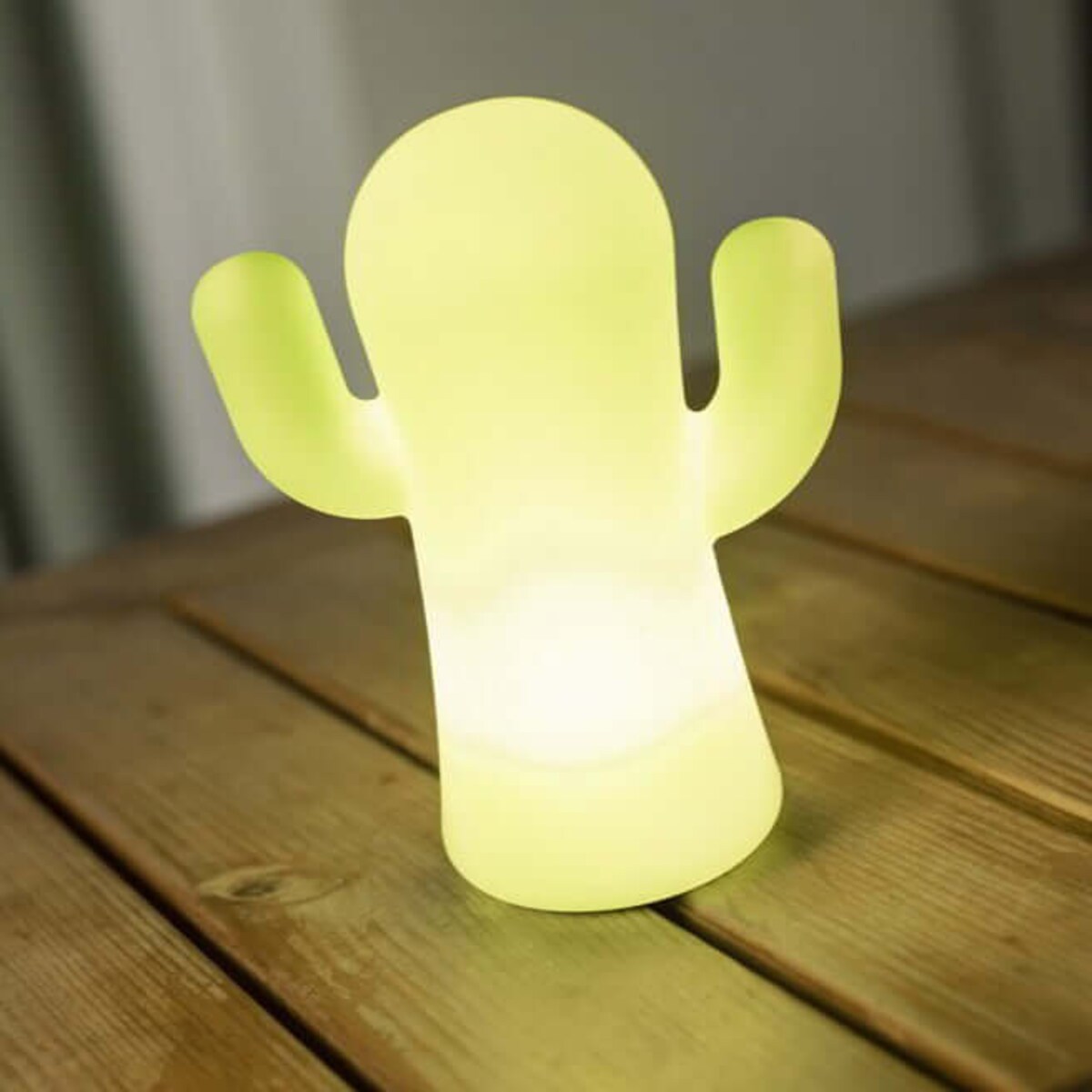 Dotykowa stołowa lampa ogrodowa Panchito LUMPCT20VWLNW King Home IP43 limonkowa