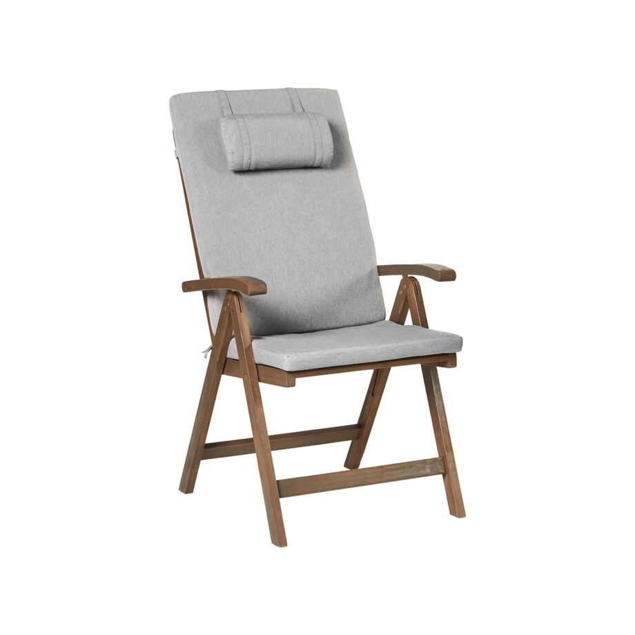 Zestaw ogrodowy dla 6 osób AMANTEA PREMIUM Drewno akacjowe Szary