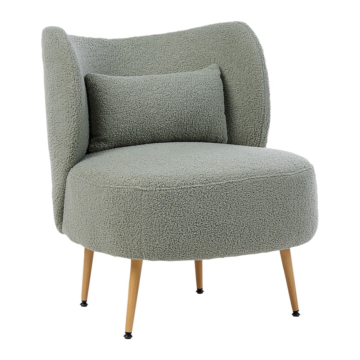 Fotel OTSBY II Z poduszką Boucle Zielony