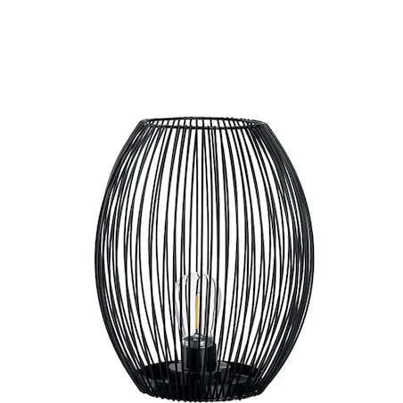 Latarnia LED czarna 24cm CASOLARE