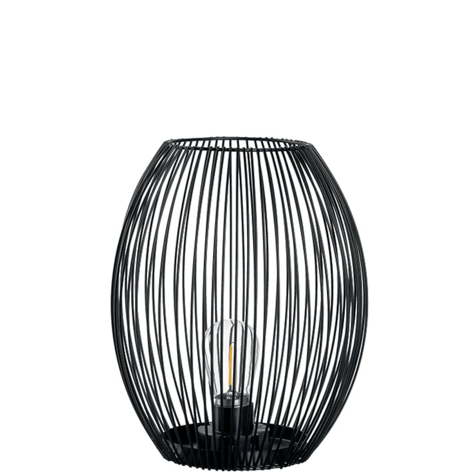 Latarnia LED czarna 24cm CASOLARE