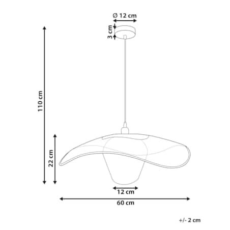 Lampa wisząca czarna LUNGA