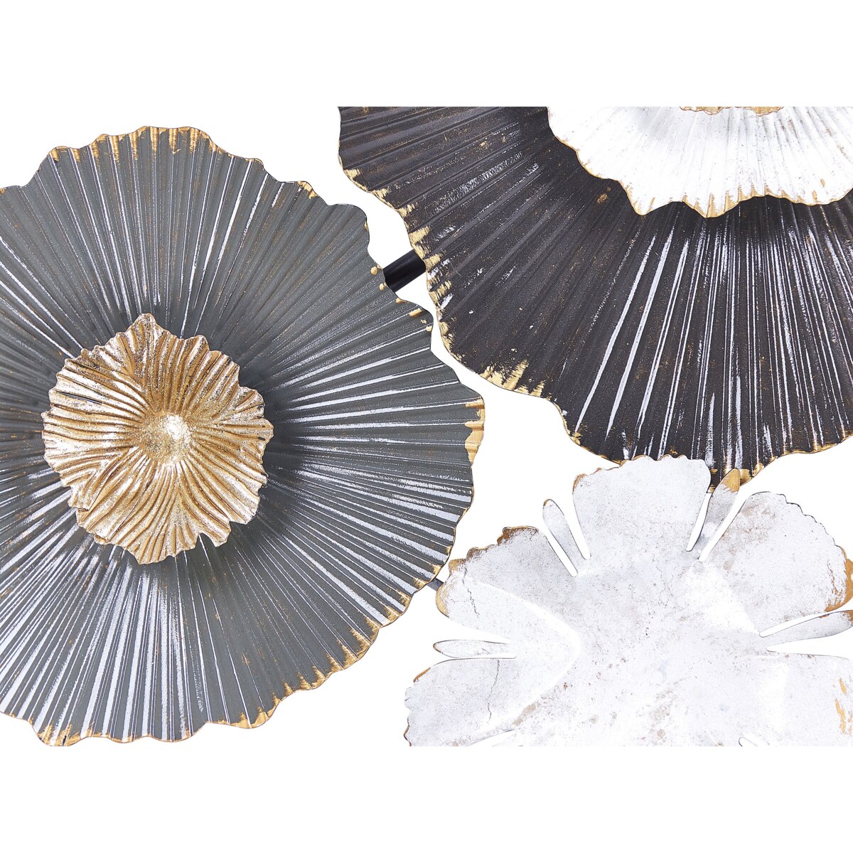 Dekoracja ścienna Kwiat POTASSIUM Metal 49 cm Szary