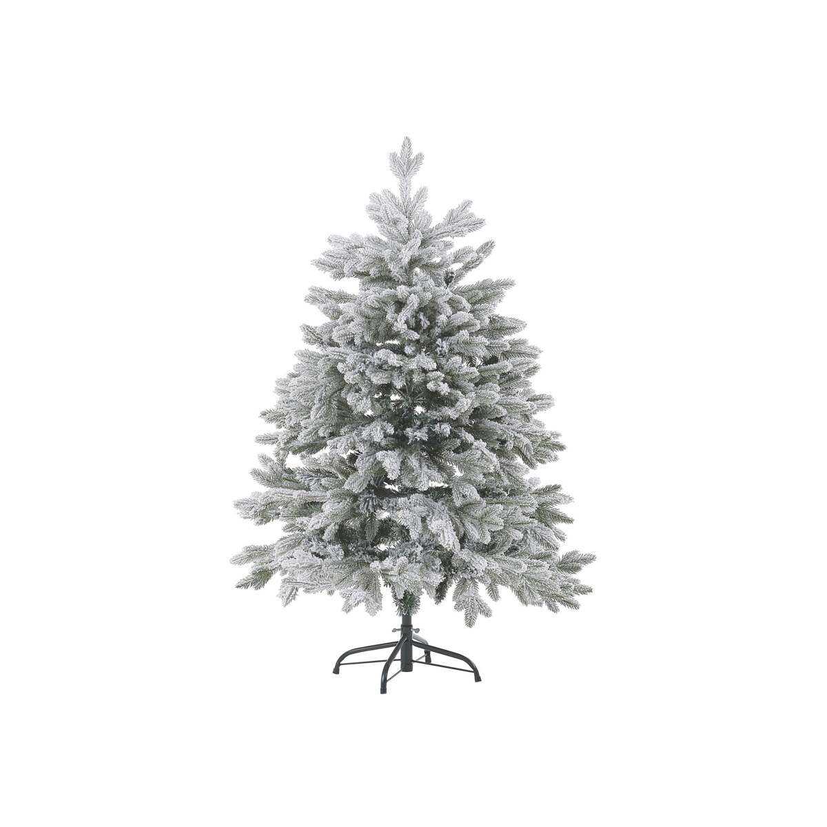 Ośnieżona sztuczna choinka 120 cm biała FORAKER