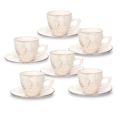 Tognana Stay 6 Filiżanek Z Podstawkami do Herbata 200 ml