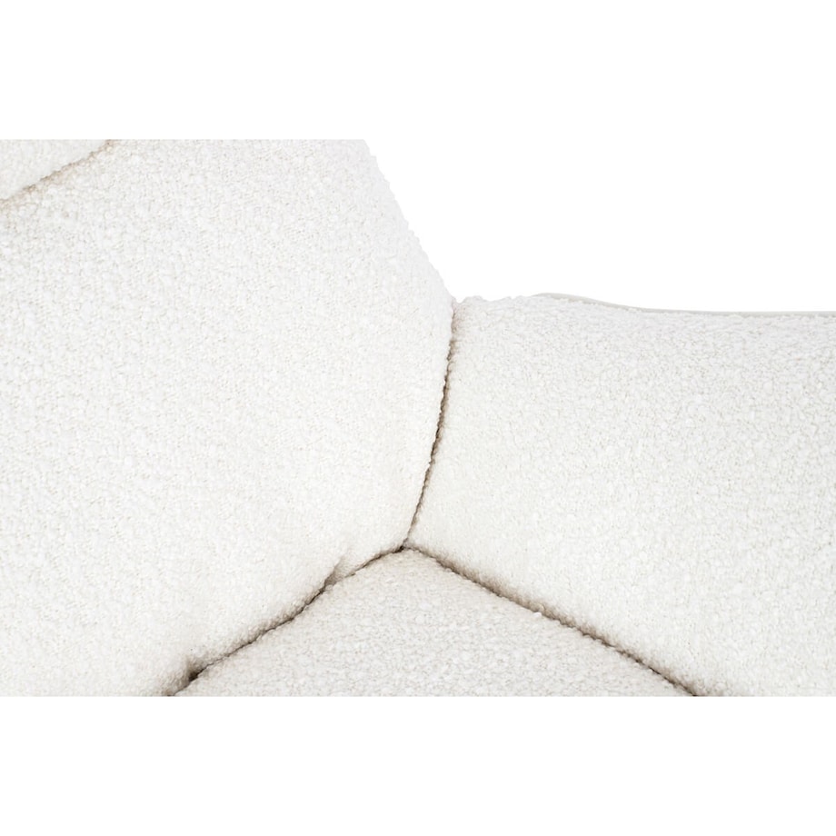 Sypialniany fotel Otilia Teddy do karmienia biały brązowy, King Home