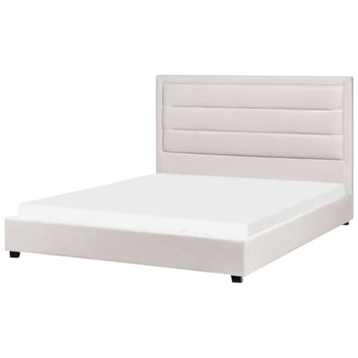 Łóżko wodne ROUEN 160 x 200 cm Jasnobeżowy