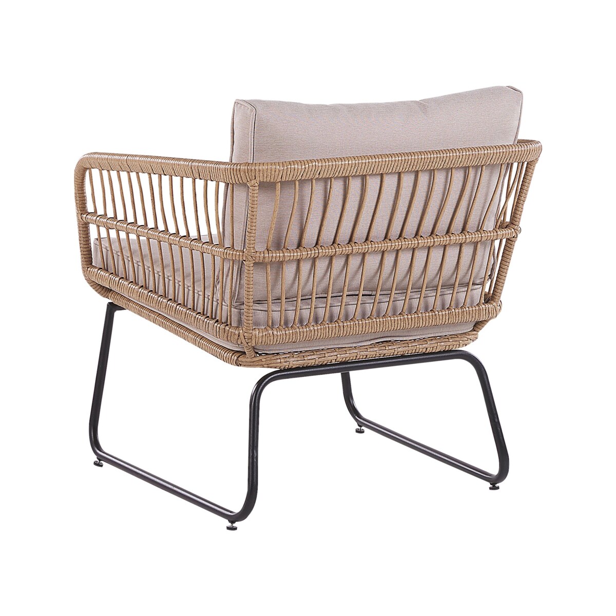 Zestaw ogrodowy rattanowy 4-osobowy beżowy RAVELLO