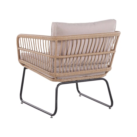 Zestaw ogrodowy rattanowy 4-osobowy beżowy RAVELLO