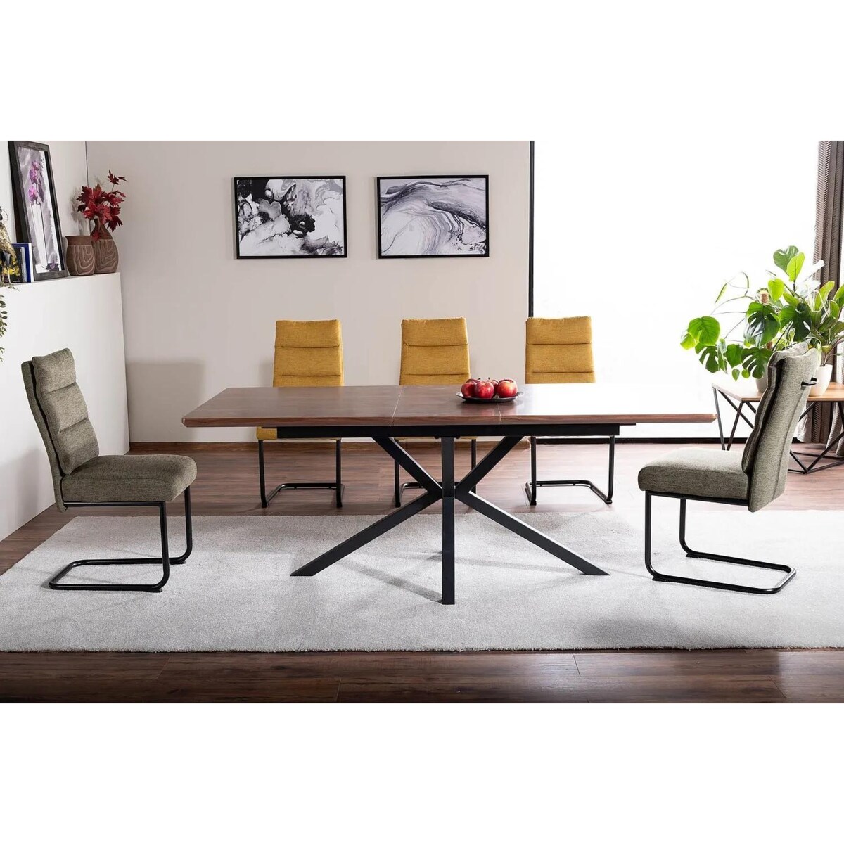 Krzesło tapicerowane BERRY BREGO curry