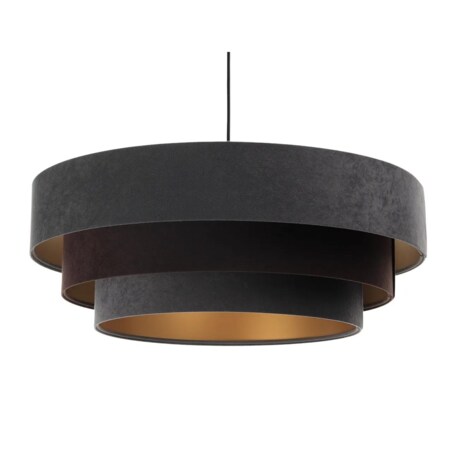 Lampa wisząca TRIO MIX grafitowa/brązowa/złota