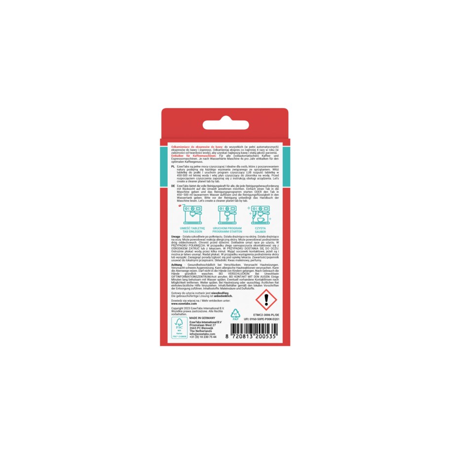 EZEETABS ODKAMIENIACZ DO EKSPRESÓW, W TABLETAKCH, 2x 35g