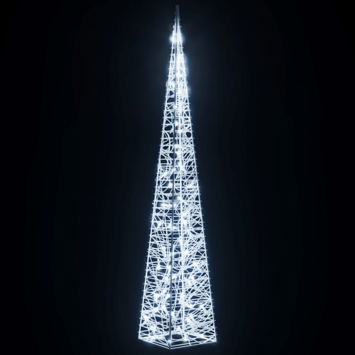 vidaXL Stożek dekoracyjny, akrylowy, zimne białe LED, 120 cm