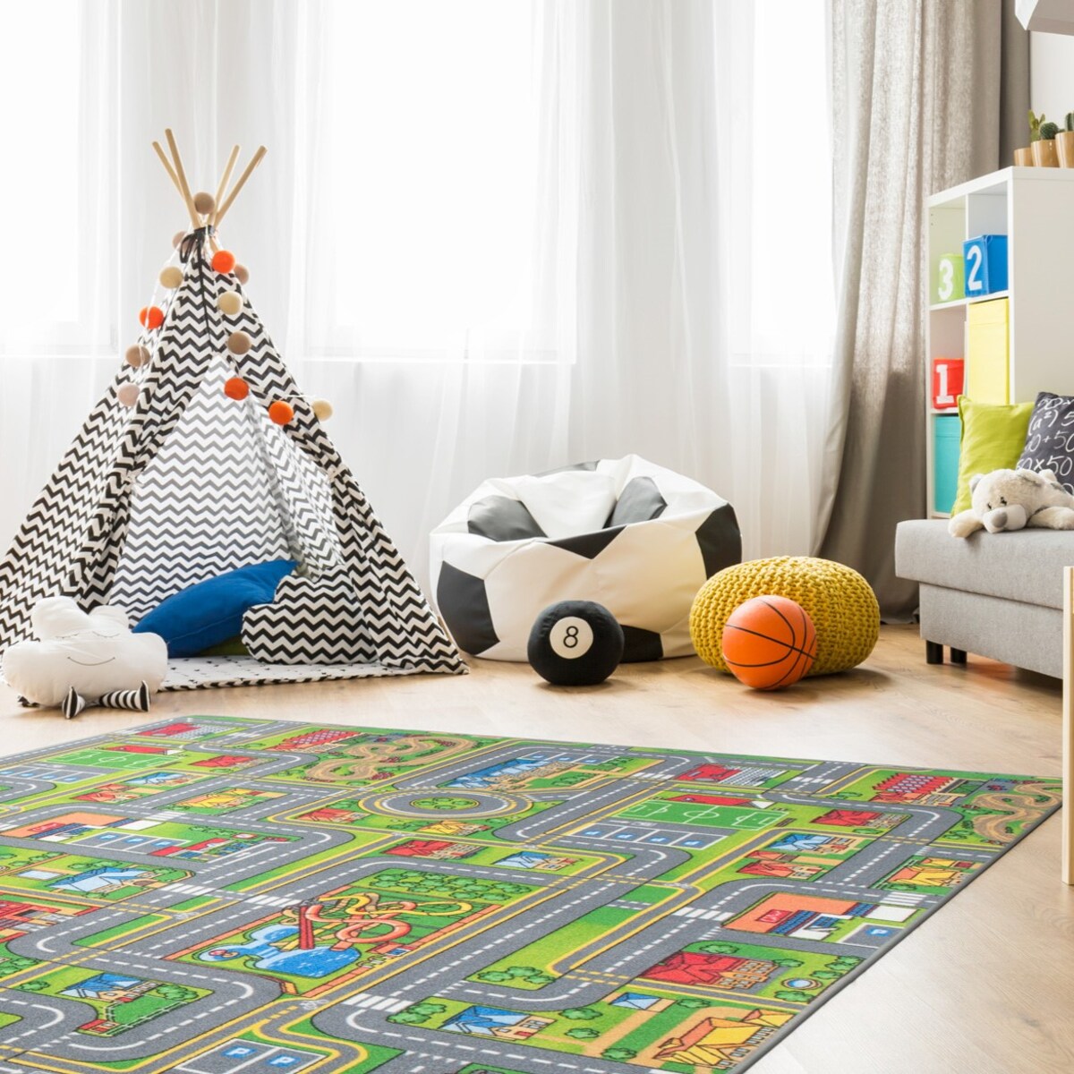 Dywan dziecięcy Ulice 100x180 cm e-floor