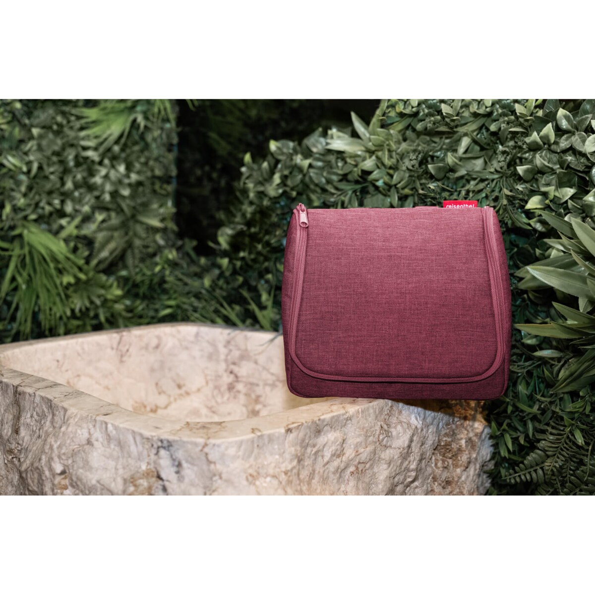 Kosmetyczka TOILETBAG, twist maroon