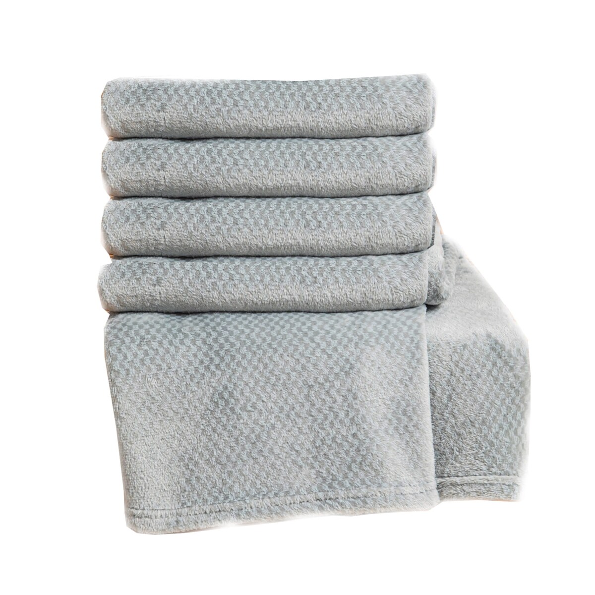 Miękki Koc Narzuta Pled na Łóżko 200 x 220 cm mikrofibra milutki Szary Willy