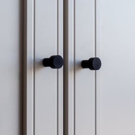 Gałka do mebli czarna uchwyt meblowy klasyczna loft do szafek szuflad