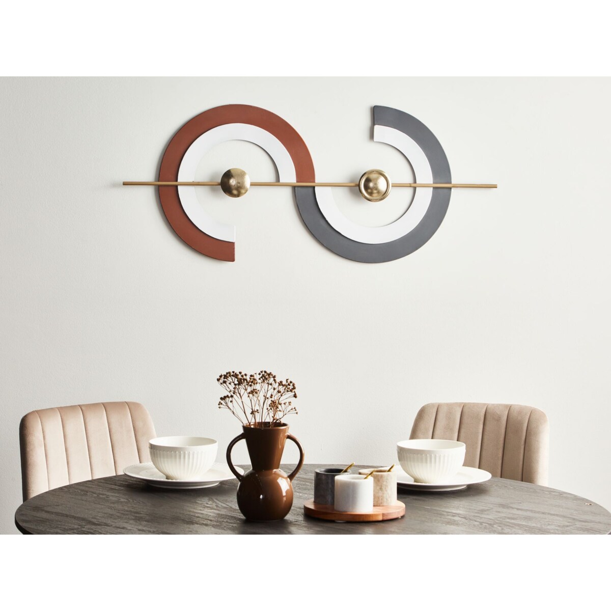 Dekoracja ścienna FARO Metal Kolorowy 42 cm