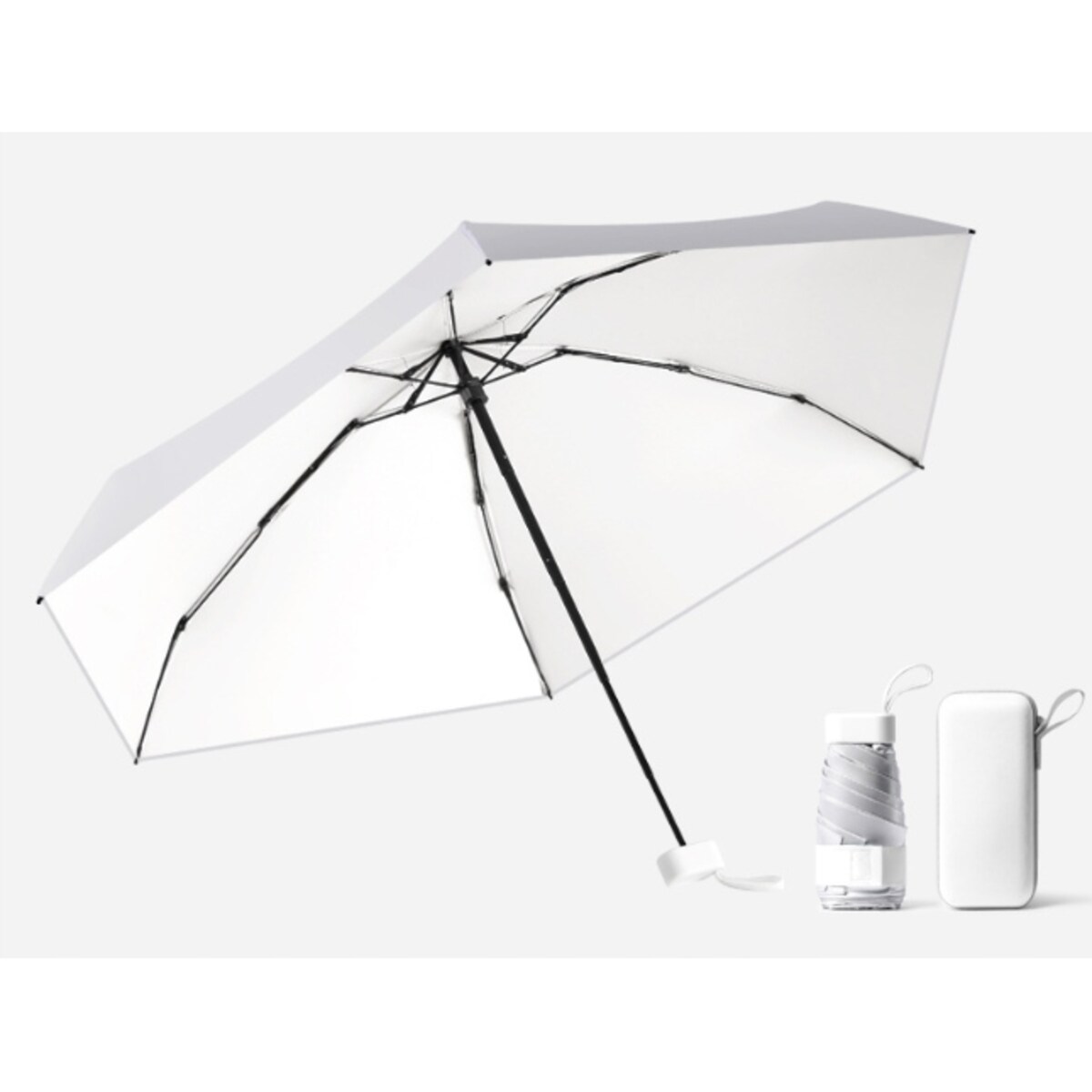 Parasol kieszonkowy kompaktowy parasolka składana mała mały mini etui LEKKA