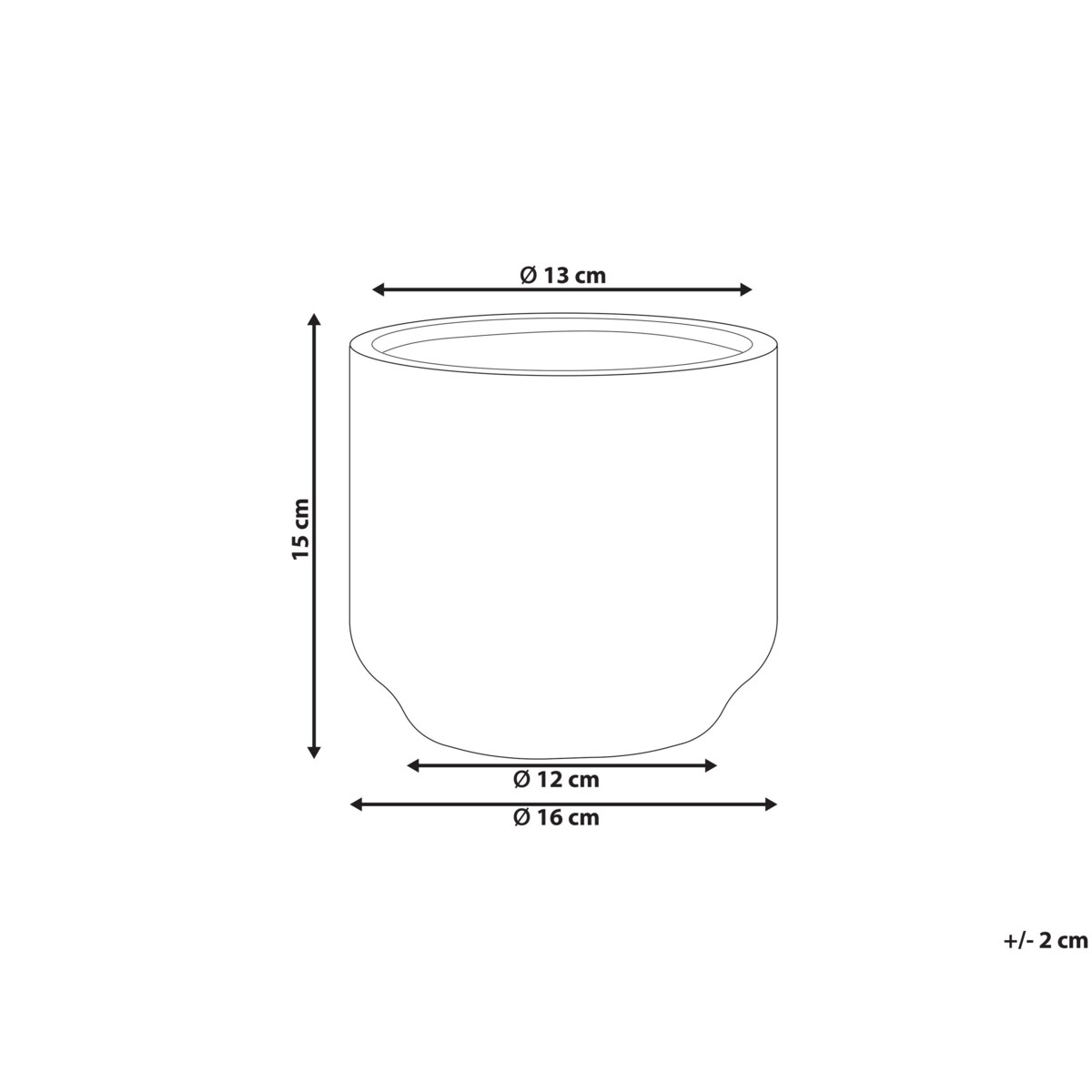 Wazon na kwiaty ceramiczny wielokolorowy CYME