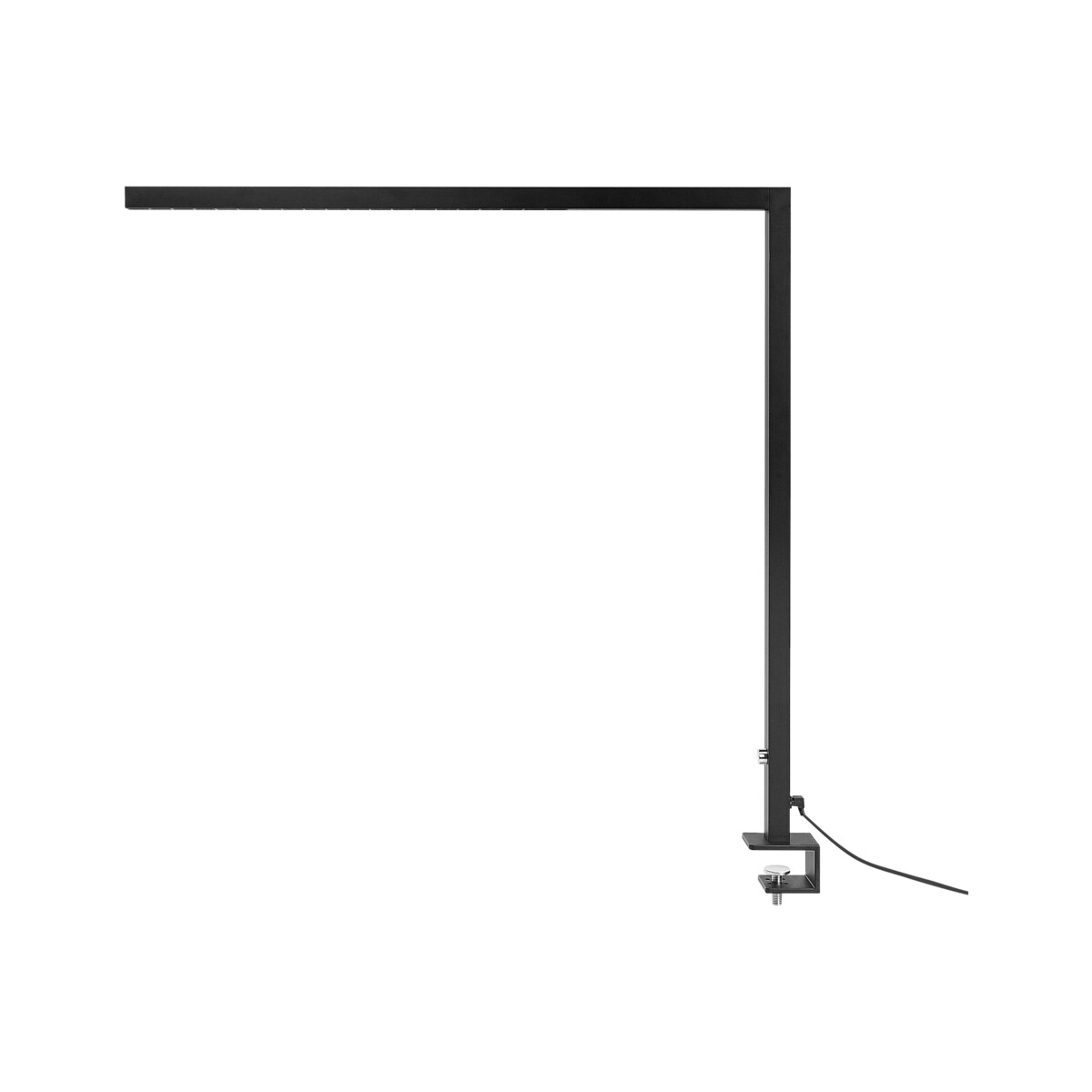 Lampa biurkowa zaciskowa LED metalowa czarna VOLANS