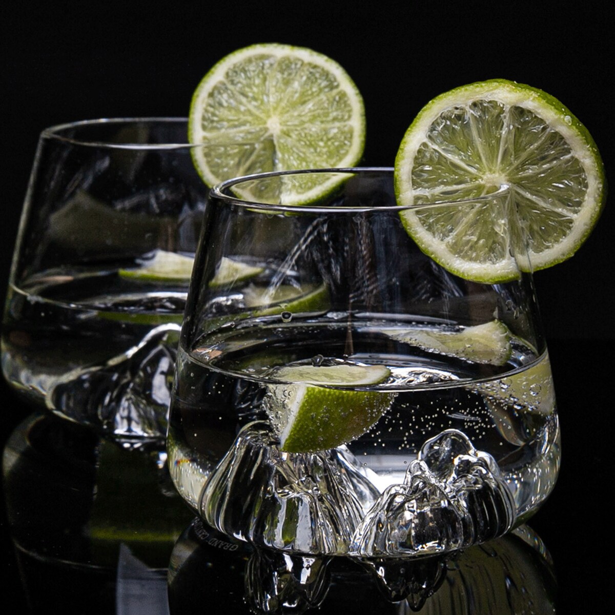 Zestaw 2 szklanek do whisky - Topographic - Canyon & Matterhorn