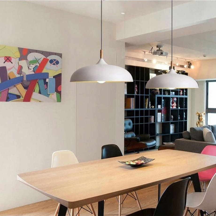 Lampa Wisząca Duża 45Cm Nowoczesna Anzo E27 Kolory