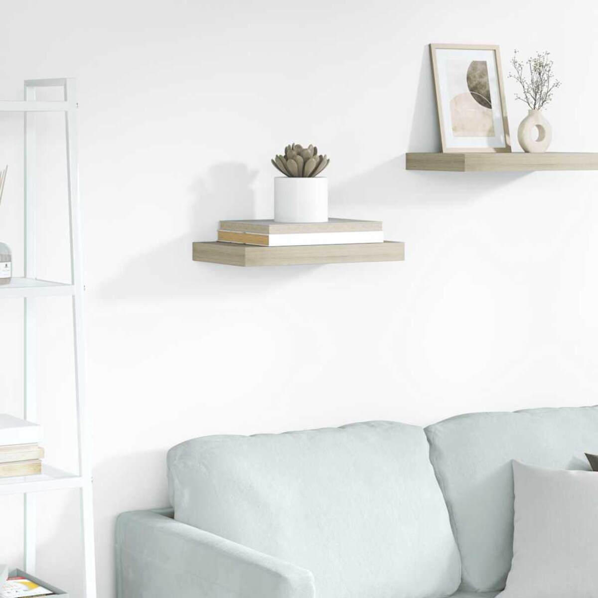 vidaXL Półka ścienna, kolor dębowy, 40x23x3,8 cm, MDF