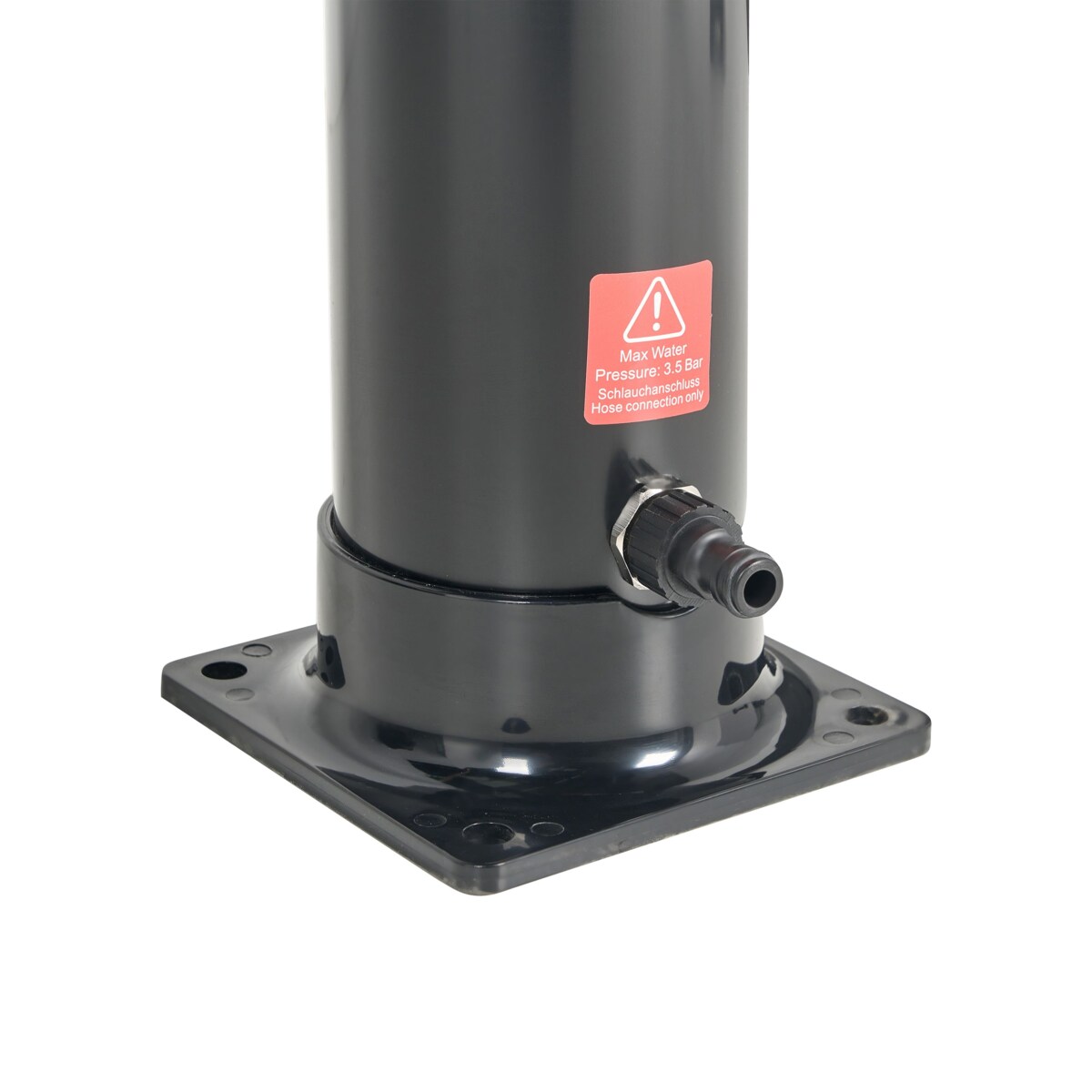 Prysznic ogrodowy solarny wolnostojący ELQUI Czarny