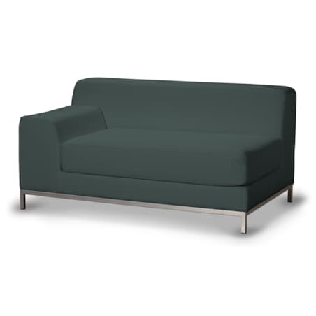 Pokrowiec na sofę lewostronną Kramfors 2-osobową, zgaszony szmaragd - welwet, Sofa Kramfors, Ingrid