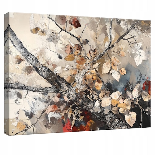 OBRAZ NA PŁÓTNIE ŚCIANĘ DRZEWO ABSTRAKCJA DO SYPIALNI SALONU KUCHNI 120x80