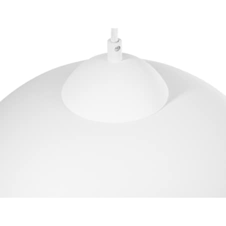 Lampa wisząca metalowa biała CETINA