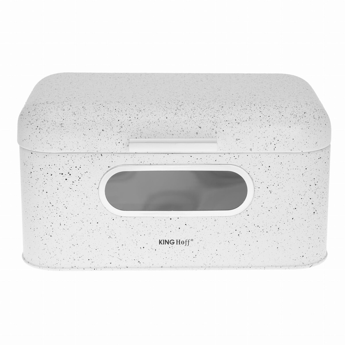 Chlebak stalowy marmurek biały KINGHOFF