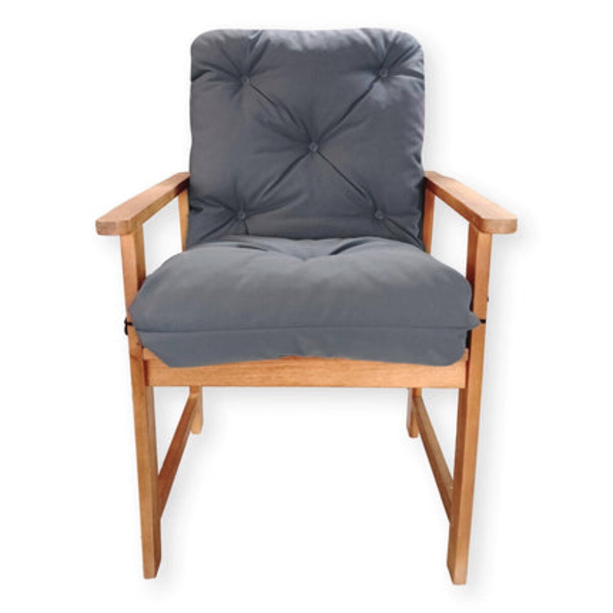 Poduszki na krzesła ogrodowe UV odporne, 50x70x50cm, Grafit