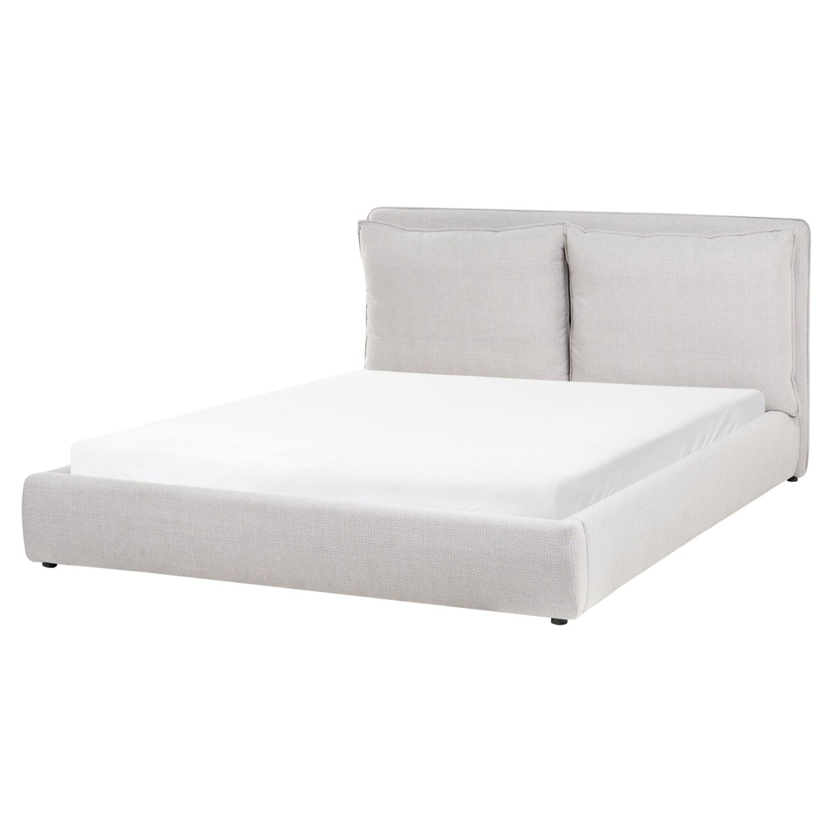 Łóżko wodne BAJONNA 160 x 200 cm Jasnoszary