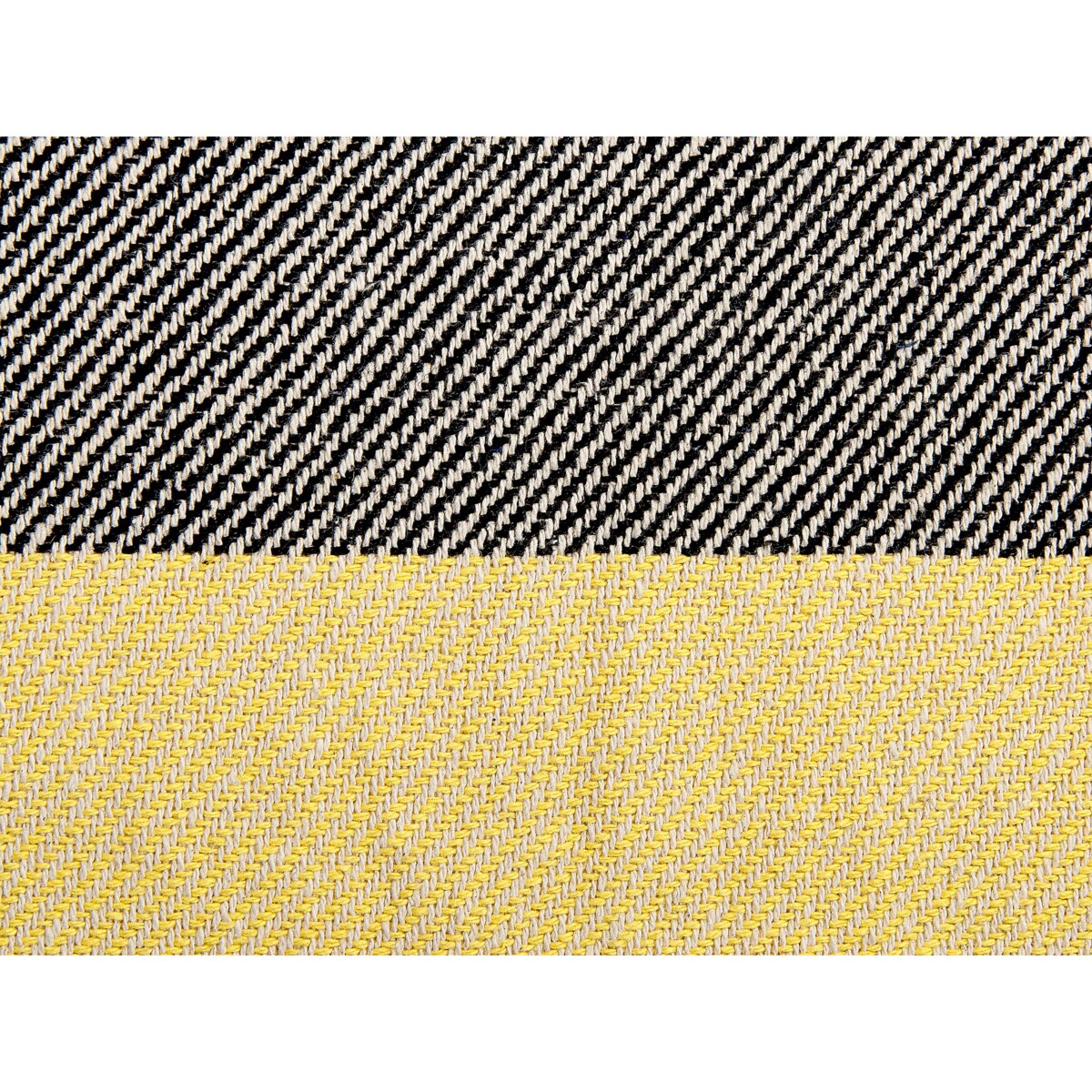 Bawełniany koc 125 x 150 cm szaro-żółty LAPU