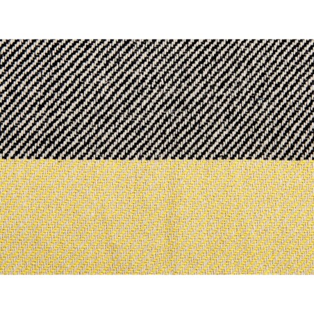 Bawełniany koc 125 x 150 cm szaro-żółty LAPU