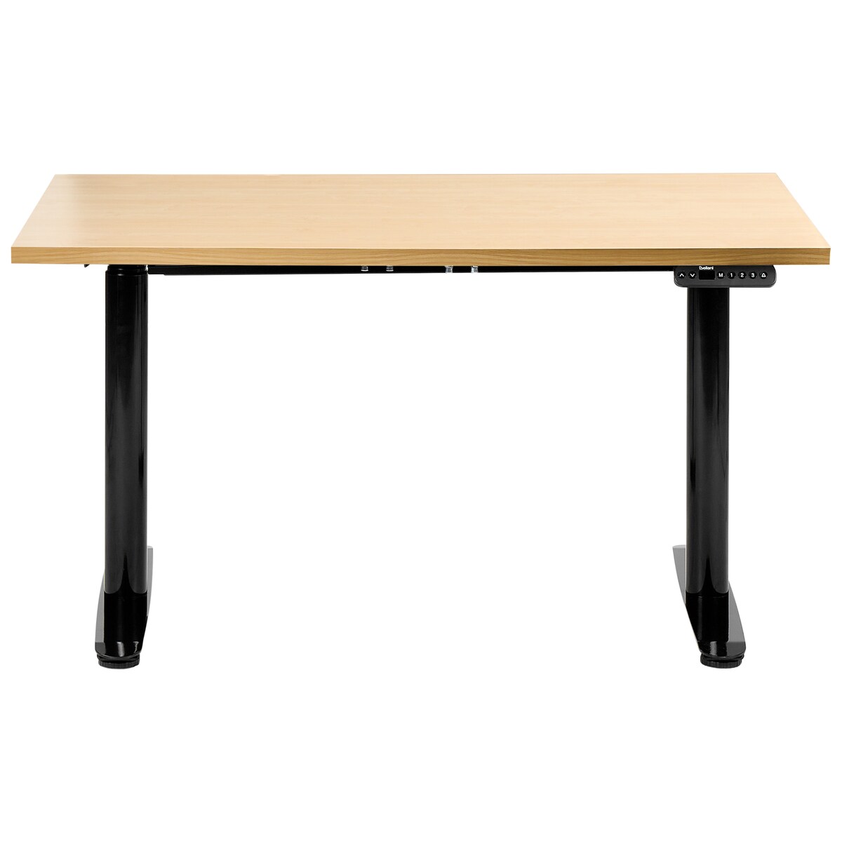 Biurko regulowane elektrycznie DESTINAS Czarny/ jasny brąz 120 cm 72 cm