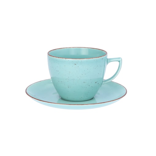 Zestaw filiżanek ze spodkami dla 6 osób 12 el. City Spokój Oceanu CT05