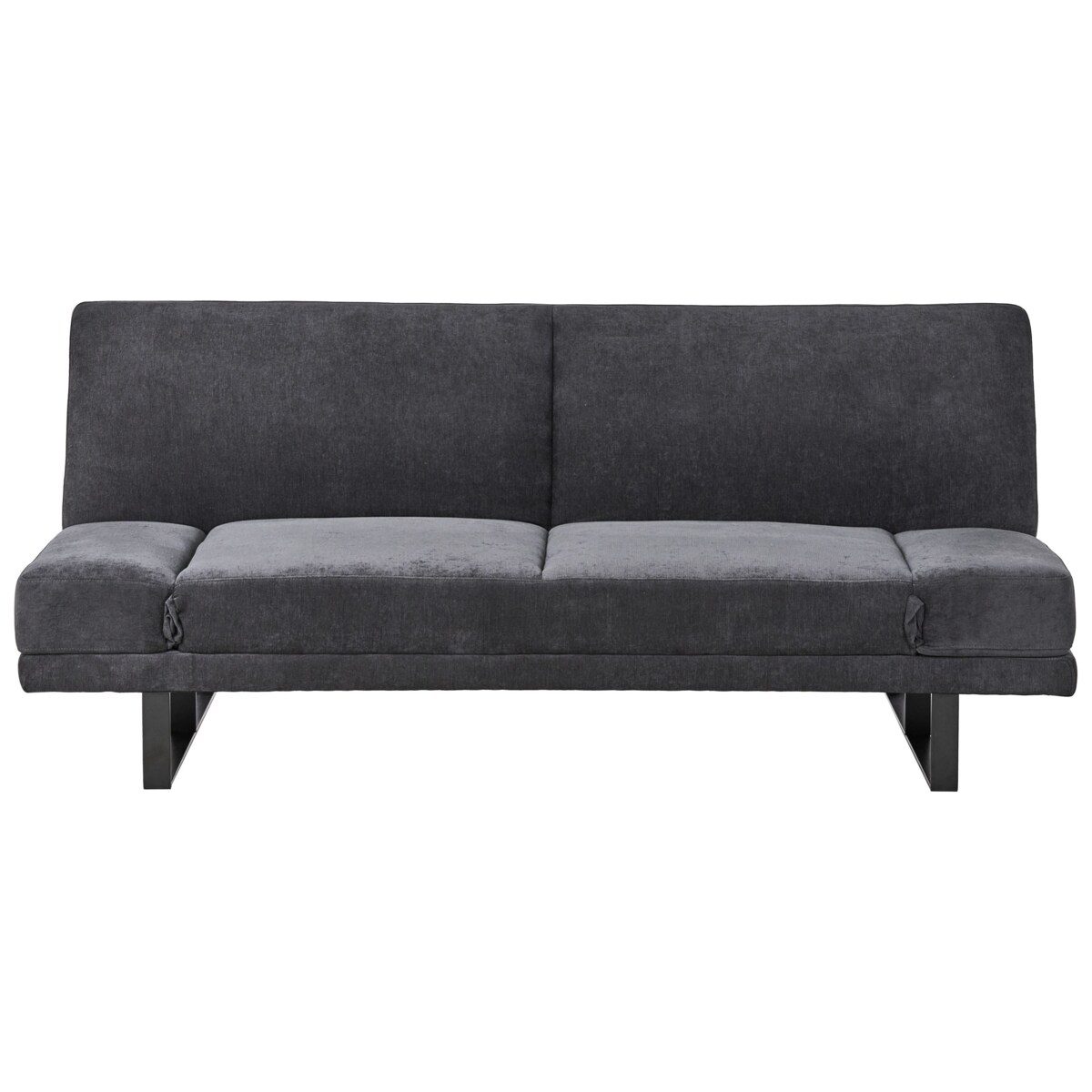 Sofa rozkładana dla 2 osób YORK Szenil Czarny