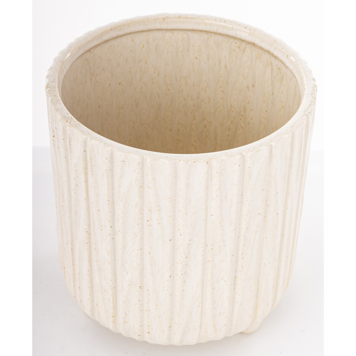 Osłonka ceramiczna prążkowana 17x16x16 cm NIPSU-2