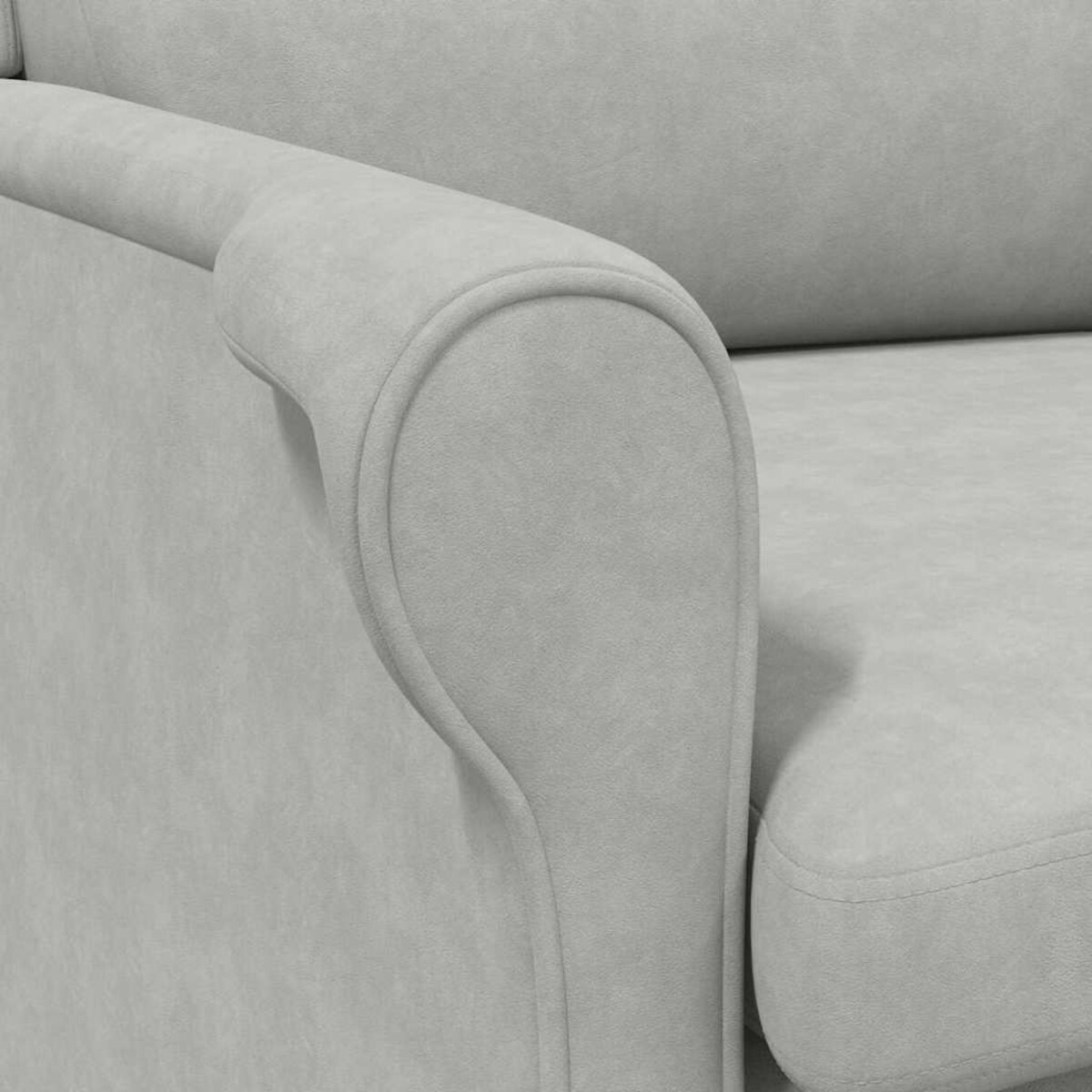 vidaXL fotel Jasnoszary 76 x 94 x 102 cm Mikrofibra