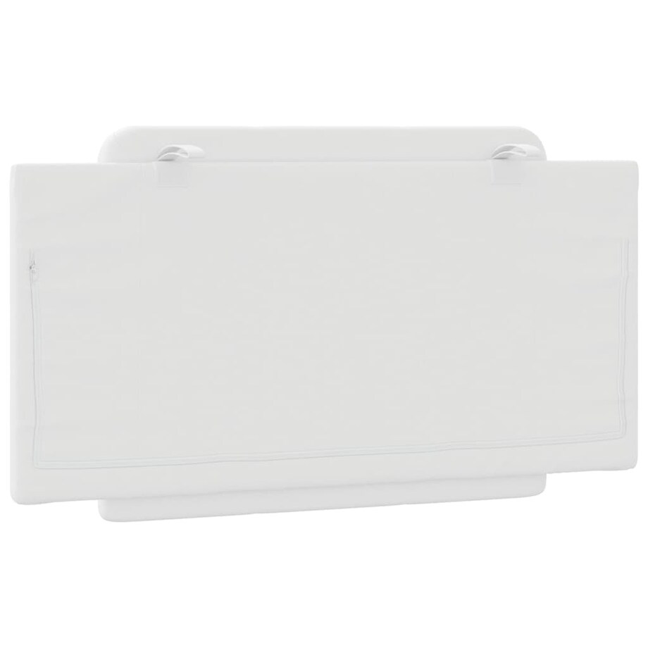 vidaXL Poduszka na wezgłowie, Zadar, biała, 100 cm, sztuczna skóra