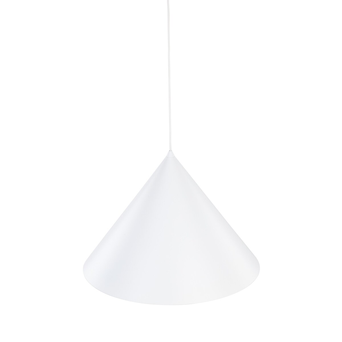 Lampa wisząca CONO WHITE TK Lighting biała 50 cm E27 nowoczesna do salonu jadalni kuchni regulowana wysokość