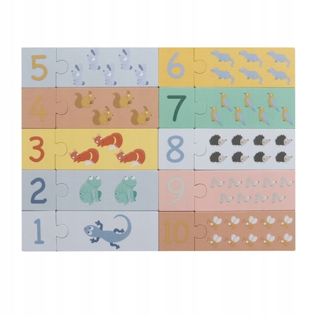 Układanka Montessori GrowPlay - drewniany sorter, kształty, nauka liczenia i kolorów, labirynt, zestaw edukacyjny