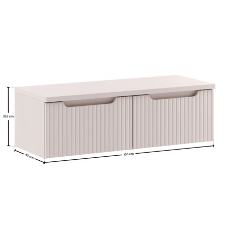 Zestaw meblowy 100cm z blatem SET-NOC B CASHMERE 100CM 1S