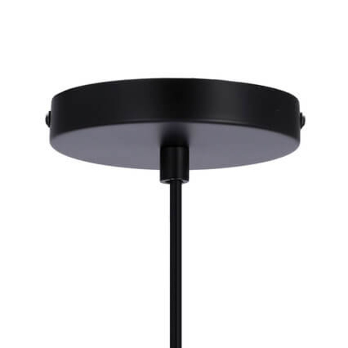 Czarna lampa wisząca Cordel szklana kula frame do sypialni